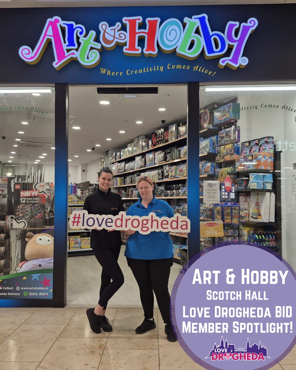 @LoveDrogheda (@love_drogheda) on Twitter photo #BIDMemberSpotlight: <a href="/ArtNHobby/">The Art & Hobby Shop</a> has a brand new location in <a href="/ScotchHall/">Scotch Hall</a> near the bridge entrance! Whether you're into painting, puzzling, or model-building, this is your one-stop shop.
Keep curious minds busy & imaginations flowing this summer – pop in & explore the fun! #BIDMemberSpotlight: <a href="/ArtNHobby/">The Art & Hobby Shop</a> has a brand new location in <a href="/ScotchHall/">Scotch Hall</a> near the bridge entrance! Whether you're into painting, puzzling, or model-building, this is your one-stop shop.
Keep curious minds busy & imaginations flowing this summer – pop in & explore the fun!