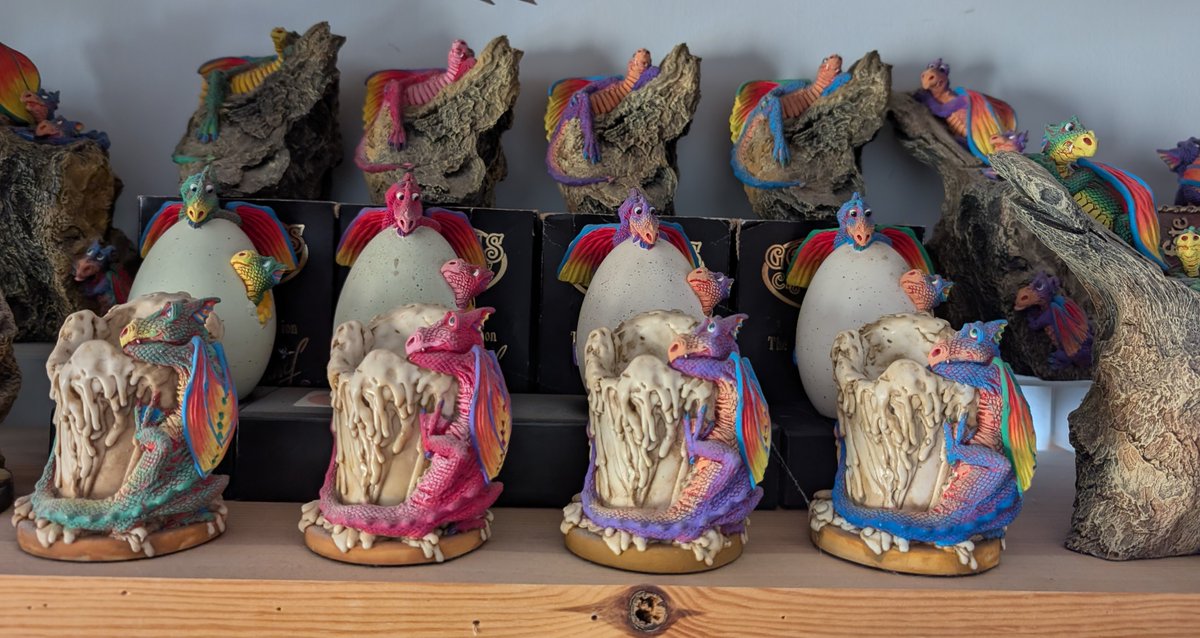 Vintage Ceramic Dragons by Carol Lynn Penny