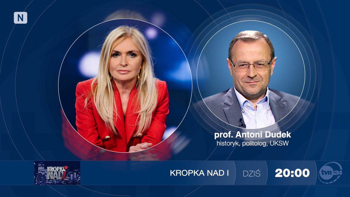 W czwartek gościem "Kropki nad i" będzie prof. Antoni Dudek. Zapraszamy o 20:00 do <a href="/tvn24/">tvn24</a>.