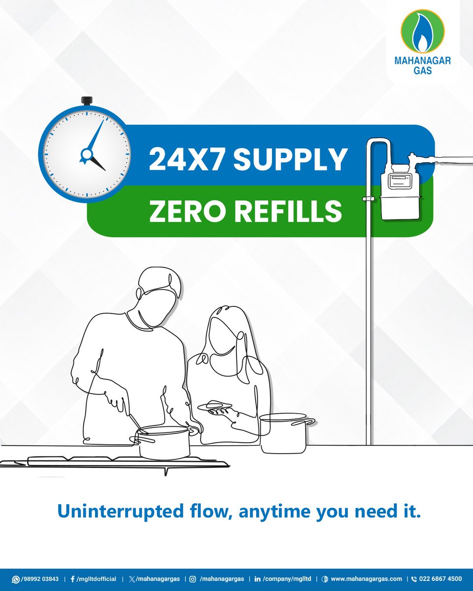 mahanagargas's tweet image. Wave goodbye to the old way of cooking and unexpected hassles related to cooking gas!
MGL PNG gives you reliable energy, round the clock.

Cook anytime, every time. #CookWithMGL