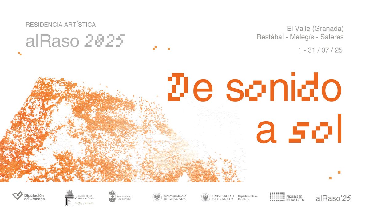 Del 1 al 31 de julio, vive #alRaso2025 en El Valle, Granada. 🎭 Talleres, arte y naturaleza se fusionan bajo el tema "De sonido a sol".
¡Explora, crea y disfruta con nosotros! #Granadallenadevida

¡No te lo pierdas!