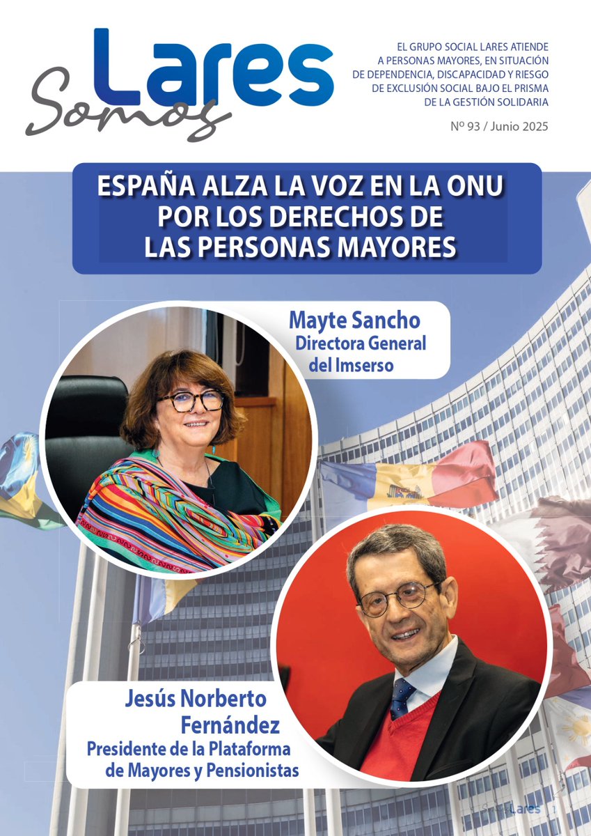 📖 Ya está disponible la Revista Somos Lares nº93 
🗣️ Entrevistas, reportajes, actualidad, proyectos sociales y nuestro posicionamiento por un Pacto de Estado en cuidados
🔗 Léela aquí 👉 lares.org.es/revista-somos-…

#SomosLares #CuidadosConDignidad #TercerSector #Edadismo
