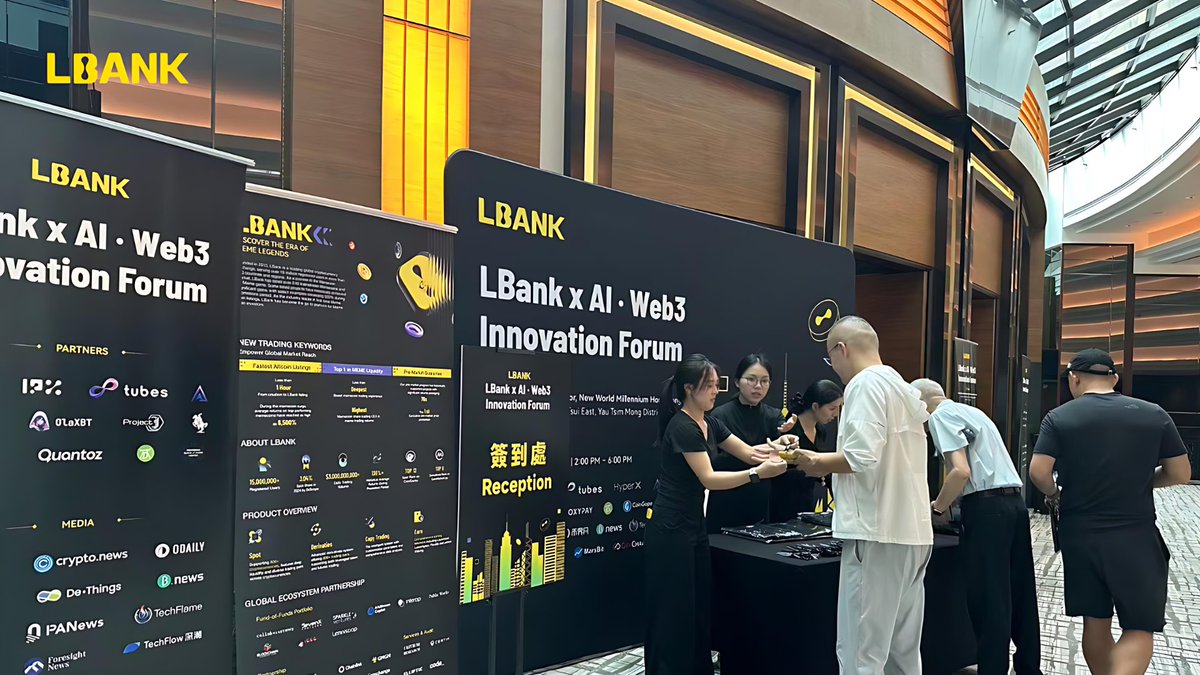 LBankLabs's tweet image. 🌟 The LBank x AI·Web3 Innovation Forum wrapped up successfully in Hong Kong!
⛓️From cutting-edge projects to top-tier media, builders, and OG communities, it wasn’t just talk about the future, it was about building it together.
💛Big thanks to all the co-creators who joined us…