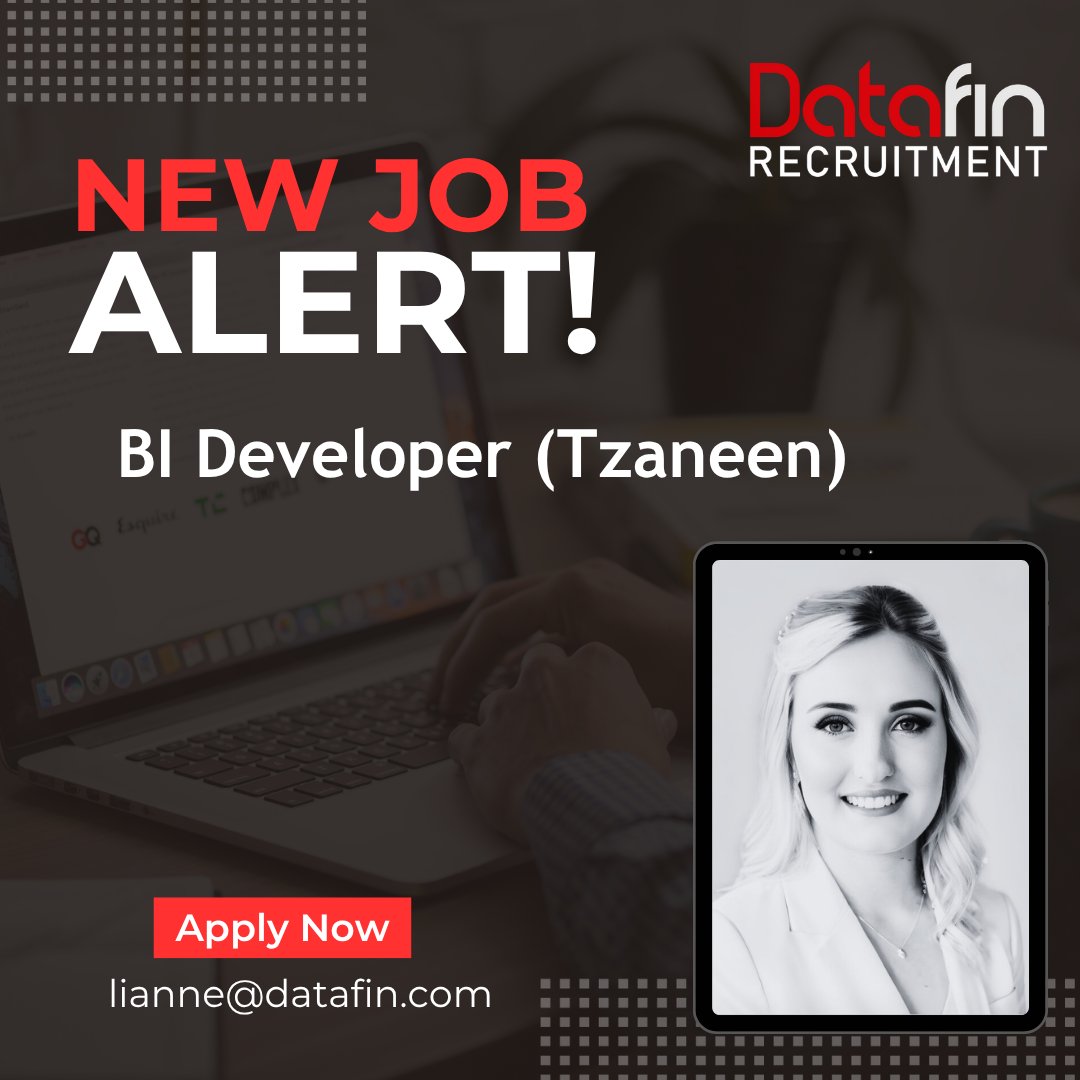 DatafinSA's tweet image. A highly skilled BI Developer who can thrive under seasonal pressure and has a passion for excellence is sought by our client, a dynamic Supply Chain Specialist in Tzaneen.
Apply here - datafin.com/job/bi-develop…
#bideveloper #datafinrecruitment