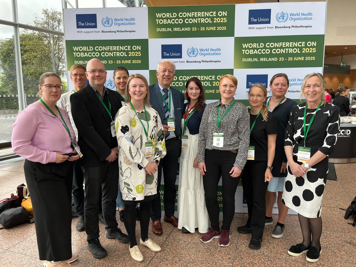 Anne Taulu (@annetaulu) on Twitter photo Tupakoinnin ja nikotiinituotteiden torjunnan merkittävin kv-tapahtuma, World Conference on Tobacco Control, järjestettiin 7 vuoden tauon jälkeen Dublinissa 23.–25.6.
<a href="/SuomenASH/">Suomen ASH 🇺🇦</a> <a href="/PekkaPuska1/">Pekka Puska</a> <a href="/STM_Uutiset/">Sosiaali- ja terveysministeriö</a> <a href="/THLorg/">THL</a> <a href="/Syopajarjestot/">Syöpäjärjestöt</a> <a href="/EHYTry/">EHYT ry</a>
Lue uutisemme:
suomenash.fi/uutiset/2025/m… Tupakoinnin ja nikotiinituotteiden torjunnan merkittävin kv-tapahtuma, World Conference on Tobacco Control, järjestettiin 7 vuoden tauon jälkeen Dublinissa 23.–25.6.
<a href="/SuomenASH/">Suomen ASH 🇺🇦</a> <a href="/PekkaPuska1/">Pekka Puska</a> <a href="/STM_Uutiset/">Sosiaali- ja terveysministeriö</a> <a href="/THLorg/">THL</a> <a href="/Syopajarjestot/">Syöpäjärjestöt</a> <a href="/EHYTry/">EHYT ry</a>
Lue uutisemme:
suomenash.fi/uutiset/2025/m…
