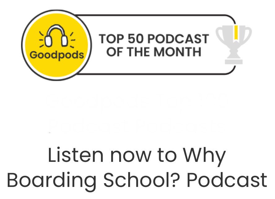 👍🏻Thank You👍🏻 to all of the supporters for the continued growth of the 🎤Why Boarding School? Podcast🎤 with host Dr. Jeffrey Quebec 
📚WhyBoardingSchool.com📚
#podcast #education #boardingschool #prepschool #iloveboarding #educationalconsultant #WhyBoardingSchool