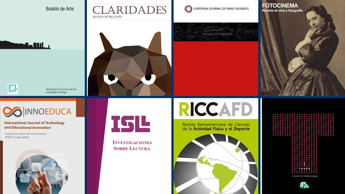 Ocho revistas de <a href="/InfoUMA/">Universidad de Málaga</a> han conseguido factor de impacto en la última actualización del índice #JCR2025

📢 <a href="/RInnoeduca/">Revista Innoeduca</a> asciende al Q1 y <a href="/EUROPEANJOURNA5/">EUROPEAN JOURNAL OF FAMILY BUSINESS (EJFB)</a> se incluye por primera vez.

¡Enhorabuena a todas! 🥳 #TrustedJournals

Te contamos más detalles ➡️ umaeditorial.uma.es/noticia/ocho-r…