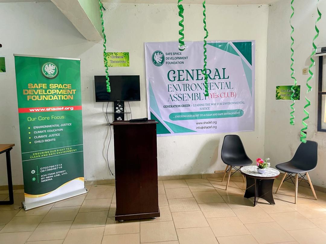 ShadefEco's tweet photo. Our second General Environmental Assembly for Young Environmentalists kicks off today with the theme:

GENERATION GREEN:- LEADING THE WAY FOR ENVIRONMENTAL JUSTICE

We are live now - https://t.co/bb6zKQZDqG https://t.co/XBrSosQUMj