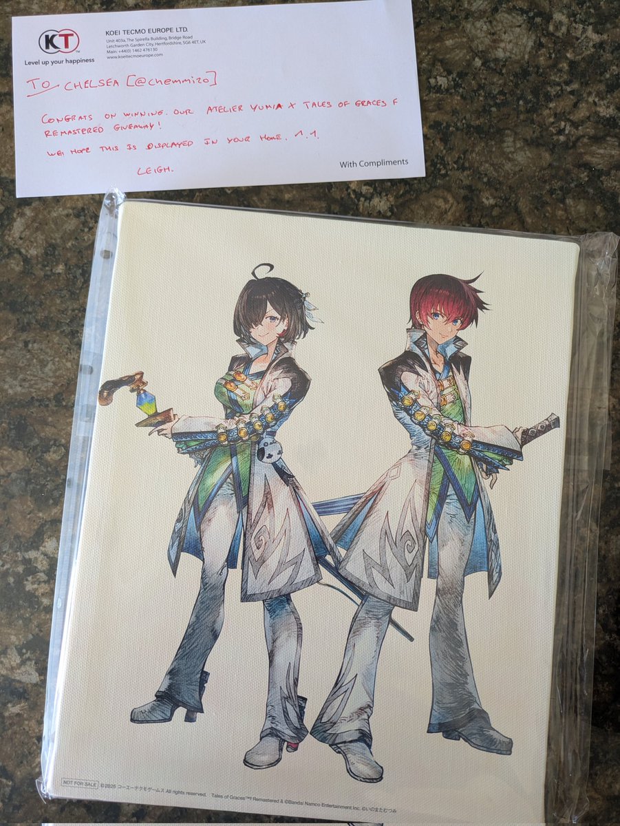 It arrived!!! Thank you <a href="/koeitecmoeurope/">KOEI TECMO EUROPE</a> (⁠人⁠*⁠´⁠∀⁠｀⁠)💖