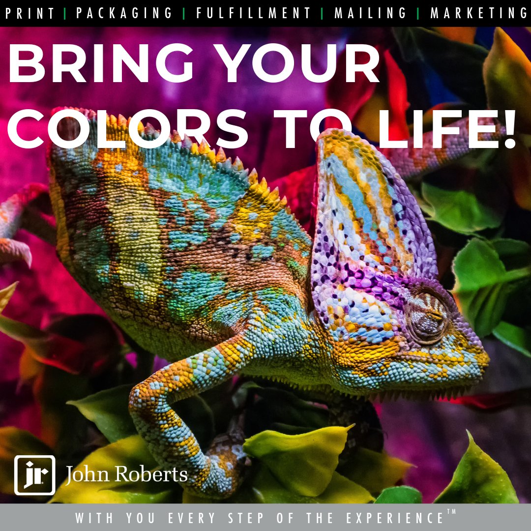 At The John Roberts Company, we specialize in bringing your brand’s colors to life across every printed piece. Because when your print looks this good, your brand becomes unforgettable.

#Printingservices #Marketing #TheJohnRobertsCompany