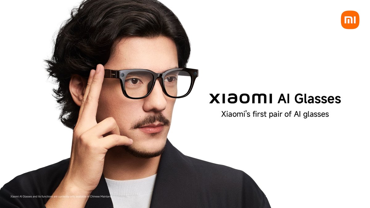 Xiaomi's first pair of AI glasses.

The all-new #XiaomiAIGlasses — a next-generation personal smart device.

#NewBeginnings
