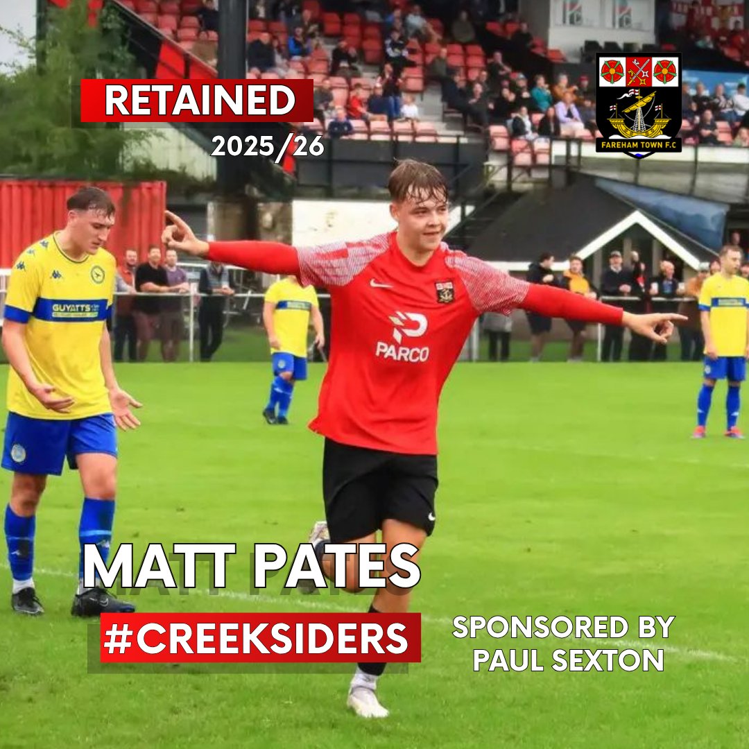 𝙍𝙀𝙏𝘼𝙄𝙉𝙀𝘿 ✍️ 

🧙 It's the wizard down the wing, Matt Pates signing on for 24/26!

#Creeksiders ❤️🖤