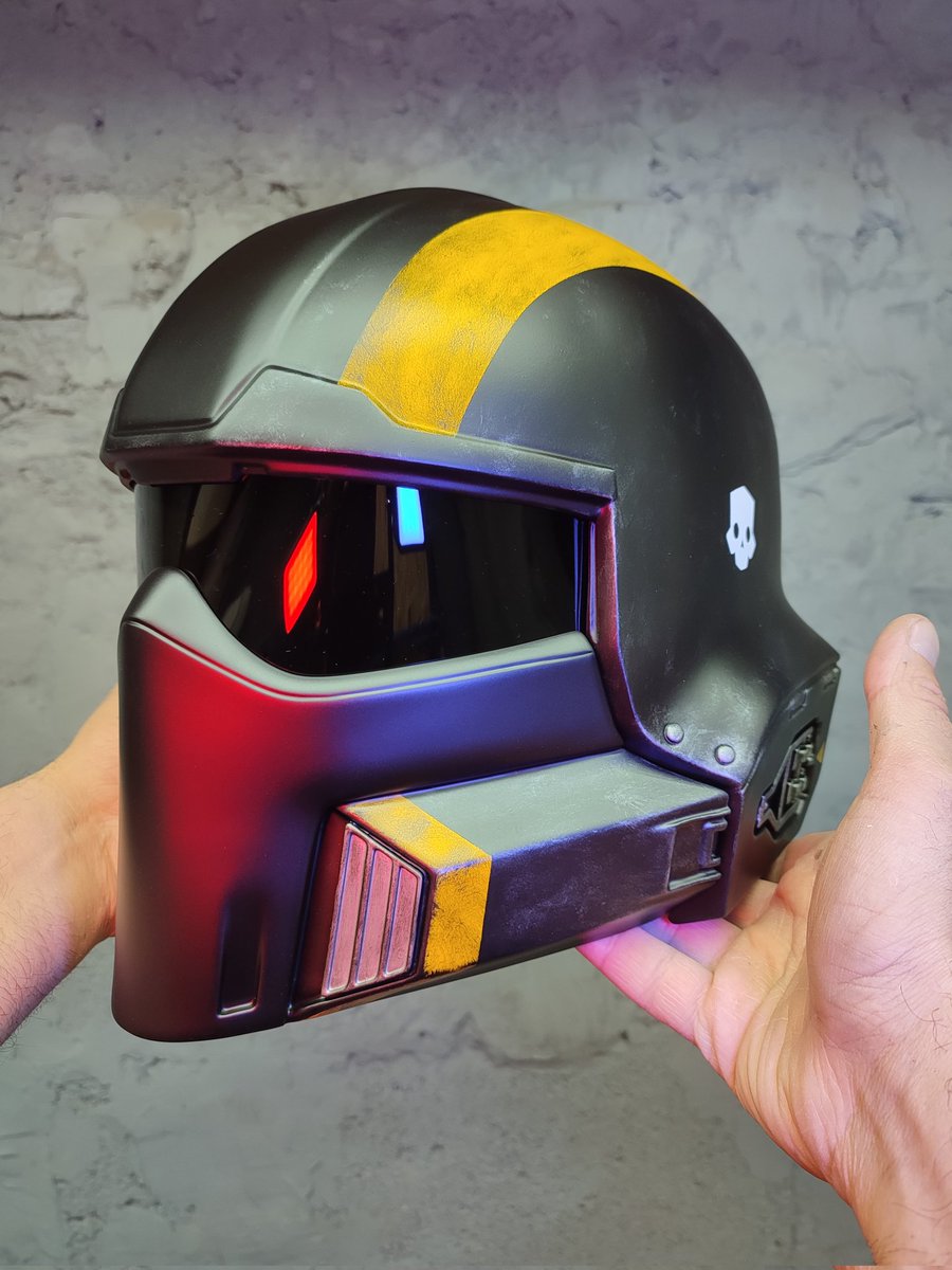 Damask_Workshop's tweet photo. Join us today! Join Helldivers! #helldivers2 #helldivers #helmet #cosplay #propmaking #superearth https://t.co/k4exJY7gGY