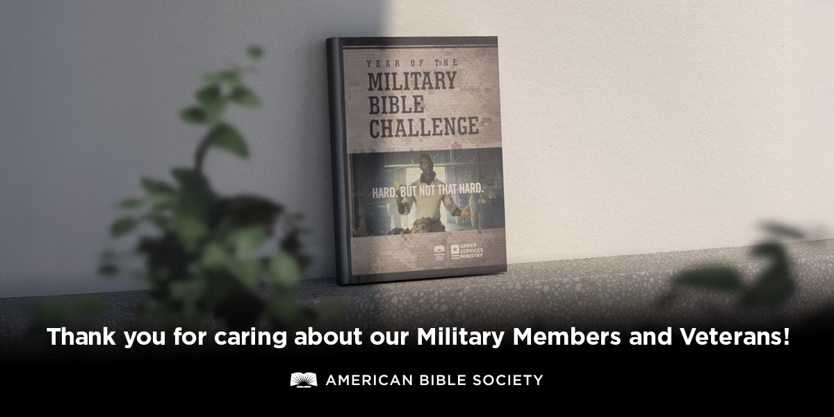 The military edition Bibles and related Scripture resources you help provide are uniquely designed for our Troops and Veterans. Our American heroes are benefiting from the specialized military study Bibles and discipleship training. americanbible.org/news/articles/…