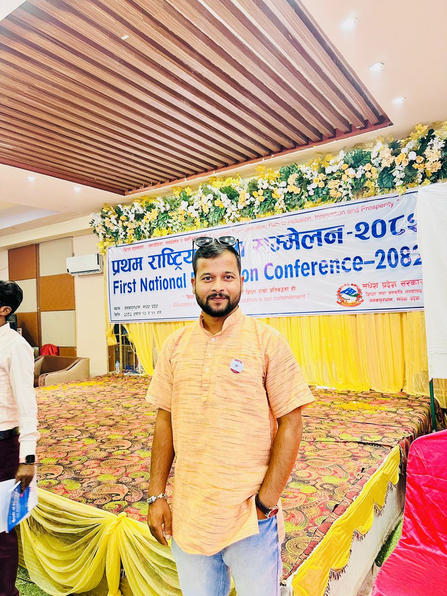 kmsarojm's tweet image. प्रथम राष्ट्रिय शिक्षा सम्मेलन २०८२

म २४ र २५ जुन २०२५ मा जनकपुरमा आयोजित "प्रथम राष्ट्रिय शिक्षा सम्मेलन २०८२" मा भाग लिने अवसर मिल्यो ।  कार्यक्रम मधेश प्रदेशको शिक्षा तथा संस्कृति मन्त्रालयले आयोजना गरेको थियो ।

#EducationConference #FNEC #FirstNationalEducationConference