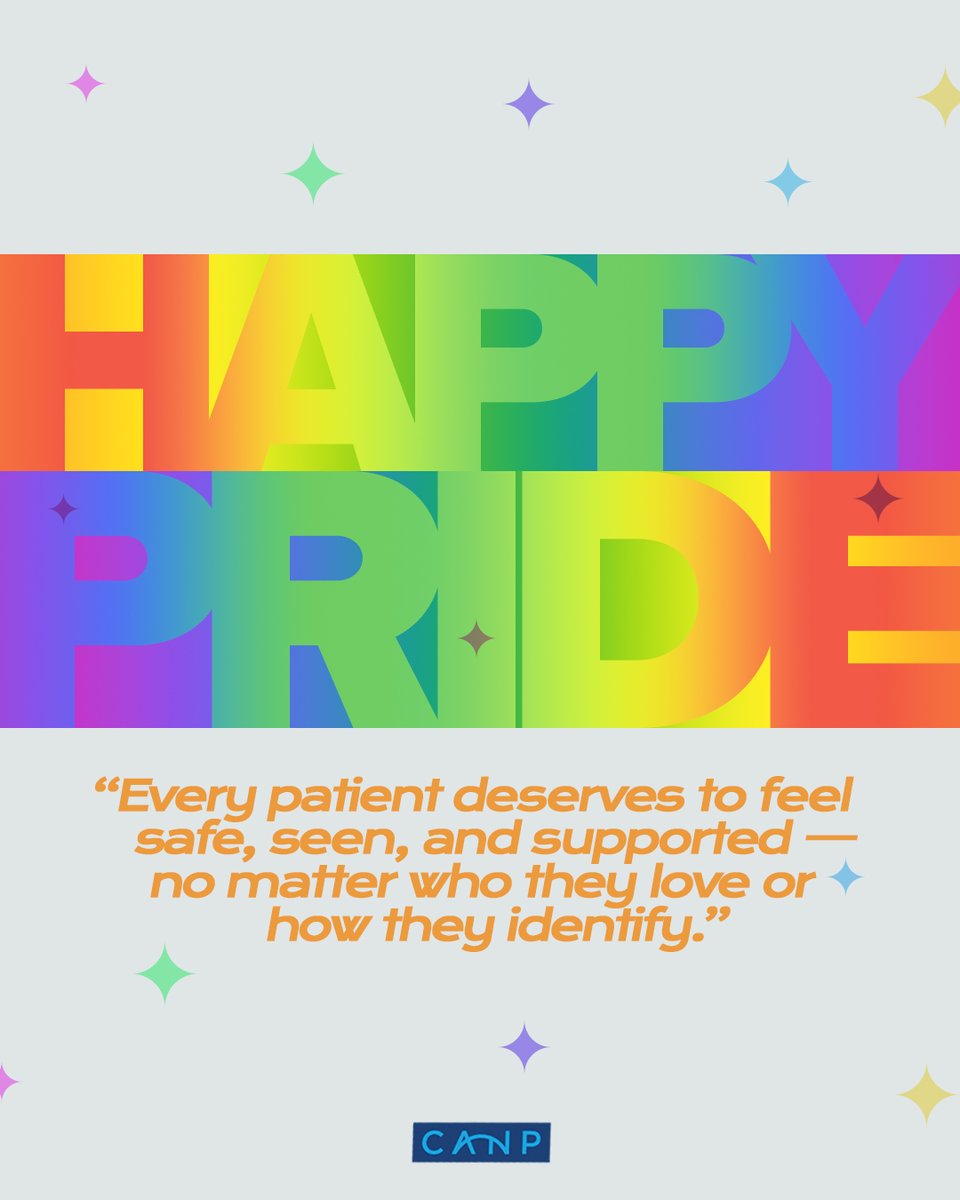 Every patient deserves to feel safe, seen, and supported — no matter who they love or how they identify.

At CANP, we're proud to support and foster excellent care to all members of the LGBTQ+ community.