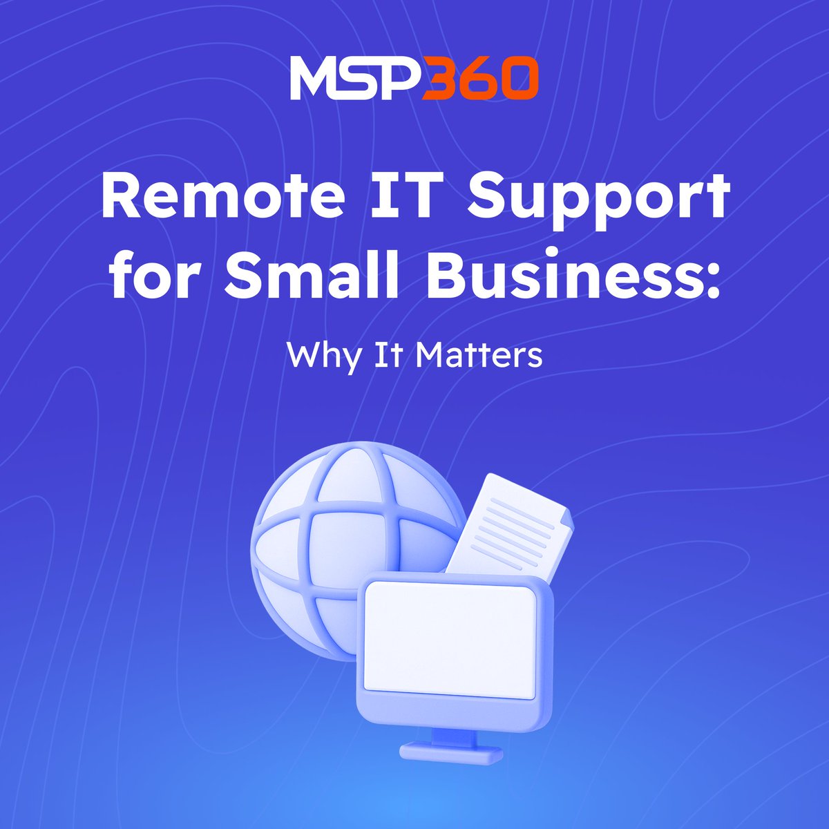 Struggling with IT issues &amp; downtime? 🤔

💡 Remote IT support helps small businesses stay up and running – stress-free &amp; cost-effective.

Resolve issues faster, reduce disruptions, and grow smoothly.

🔗 Read more: hubs.ly/Q03tMZN40

#MSP360 #MSP #RemoteITSupport