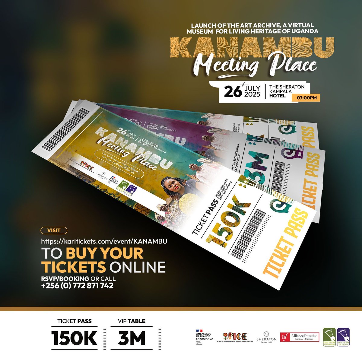 PearlRhythm's tweet image. Immerse @KANAMBU Concert & the grand launch of the Art Archive, a Virtual Museum &
experience sounds & traditions of Ug's indigenous Culture featuring fusion artist & cultural conservationist Suzan Kerunen.This event will feature artists from the Batwa & Ukebhu communities.