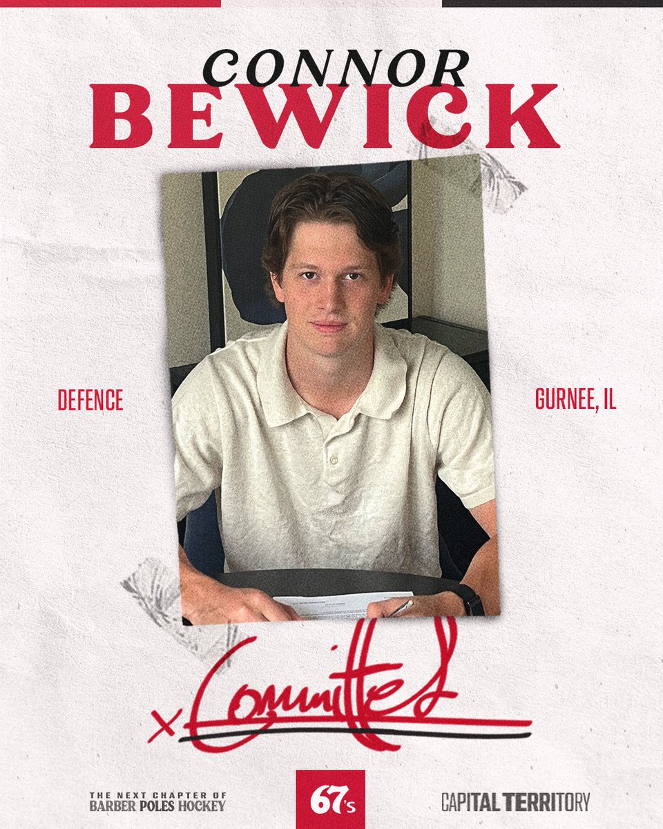 Welcome to #CapitalTerritory, Connor Bewick!

Connor is a free agent defenceman committed to <a href="/PennStateMHKY/">Penn State Men’s Hockey</a> 

🗞️ | bit.ly/4l11LKP