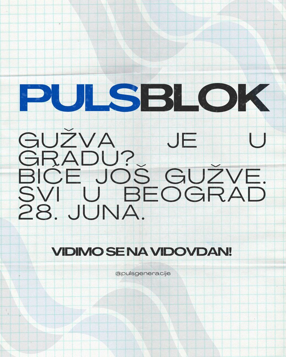pulsgeneracije's tweet photo. Vidimo se na Vidovdan! 🫀 https://t.co/MvnI4TwGRw