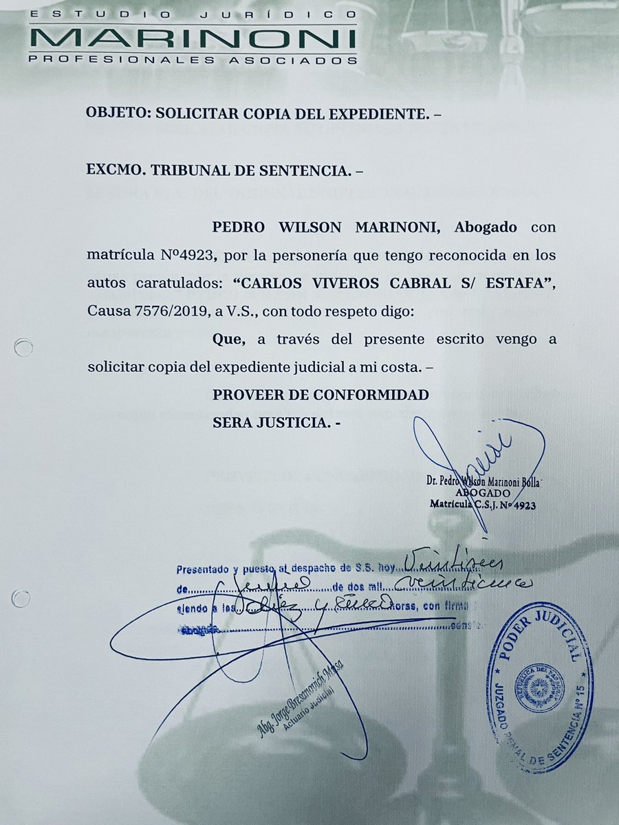 Carlitos Viveros Cabral para que no te olvides, faltan 21 días para el juicio oral y público donde la Fiscalía y Querella te acusaron por ESTAFA. Solo un recordatorio para vos 👌👌