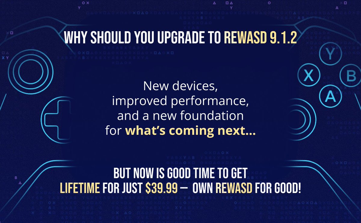 reWASDmapper's tweet image. reWASD 9.1.2 is here.

It may seem like a minor update, but under the hood - there&apos;s more. It’s a glimpse into the future of reWASD.
We’re laying the groundwork for something much bigger - both strategically and conceptually.
📝 Notes: rewasd.com/releases/relea…
 Be ready.