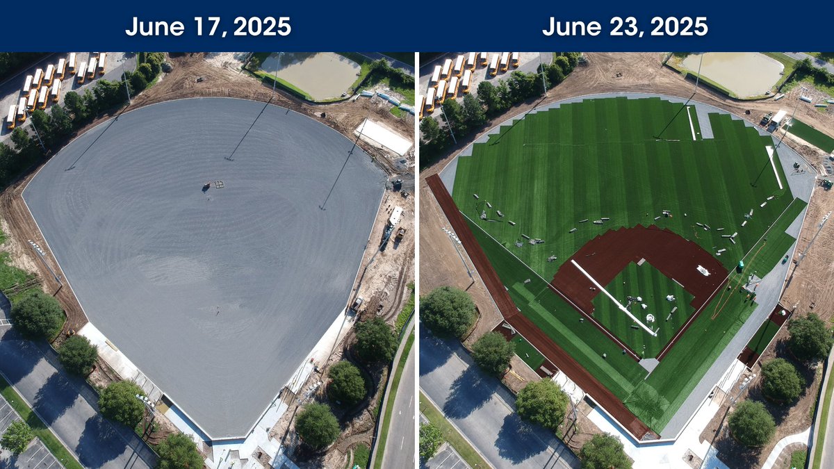 What a difference one week makes! Check out the progress at the new artificial turf Cario Middle Ball Fields in Mount Pleasant, SC. 

<a href="/MtPleasantGov/">Mount Pleasant Gov</a>, <a href="/SeamonWhiteside/">SeamonWhiteside+</a>, <a href="/SPRINTURF/">SPRINTURF</a>

#MountPleasantSC #CarolinasConstruction #EdificeConstruction