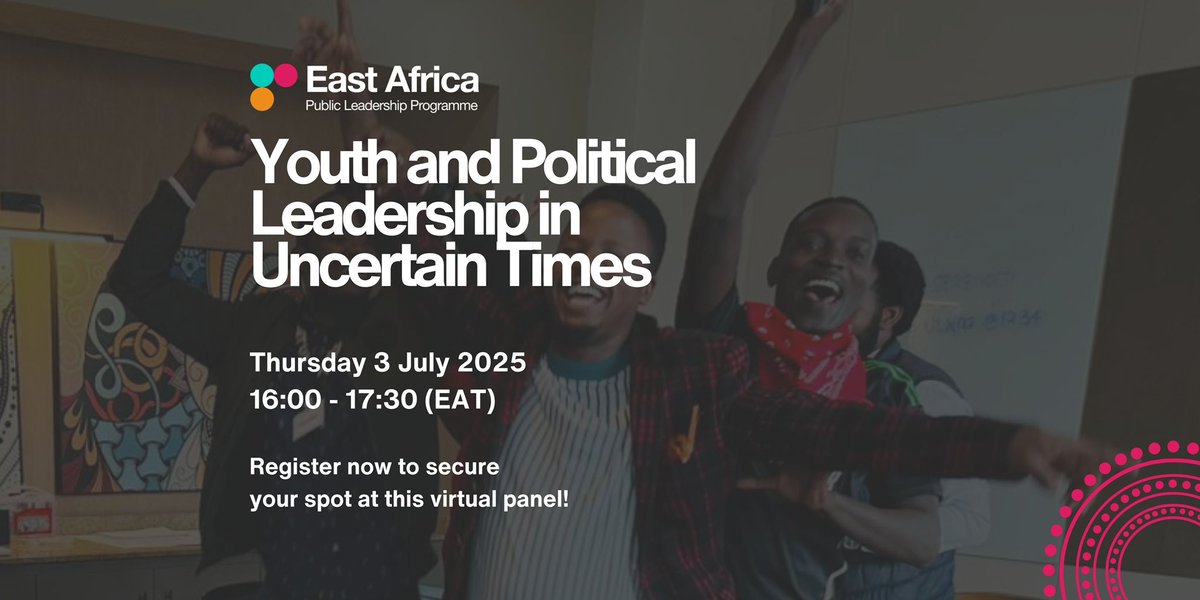 Join Futurelect’s Natasha Kimani on 3 July for a panel on Youth &amp; Political Leadership in Uncertain Times.

📅 Thursday, 3 July 2025
🕒 2pm WAT | 3pm SAST | 4pm EAT
🔗 Register here: bit.ly/44yaZbk

#ReadyToRun #RunForOffice #Futurelect