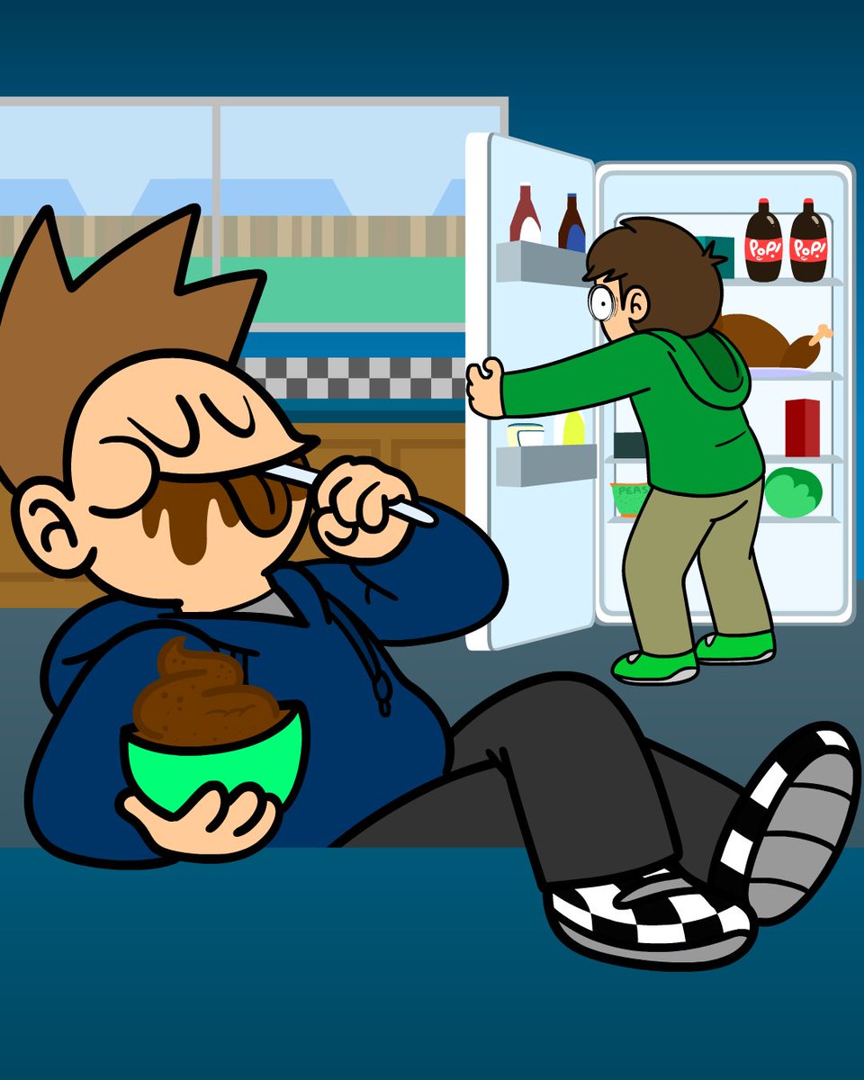 Tom thinks it's Chocolate Pudding Day, we think the proof is in the pudding.....ahem...

🎨: Ryan