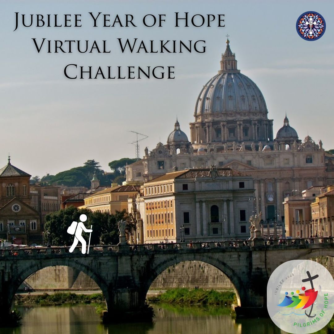 CMFCURO's tweet image. Join our pilgirimage of Hope—one step at a time.
From June 29–August 9, join CURO’s Virtual Walking Pilgrimage. Track your steps, pray through Rome, and finish at the Holy Door at St. Peter’s.
Sign up now: cmfcuro.com
#JubileeYear #VirtualPilgrimage #HolyDoor2025