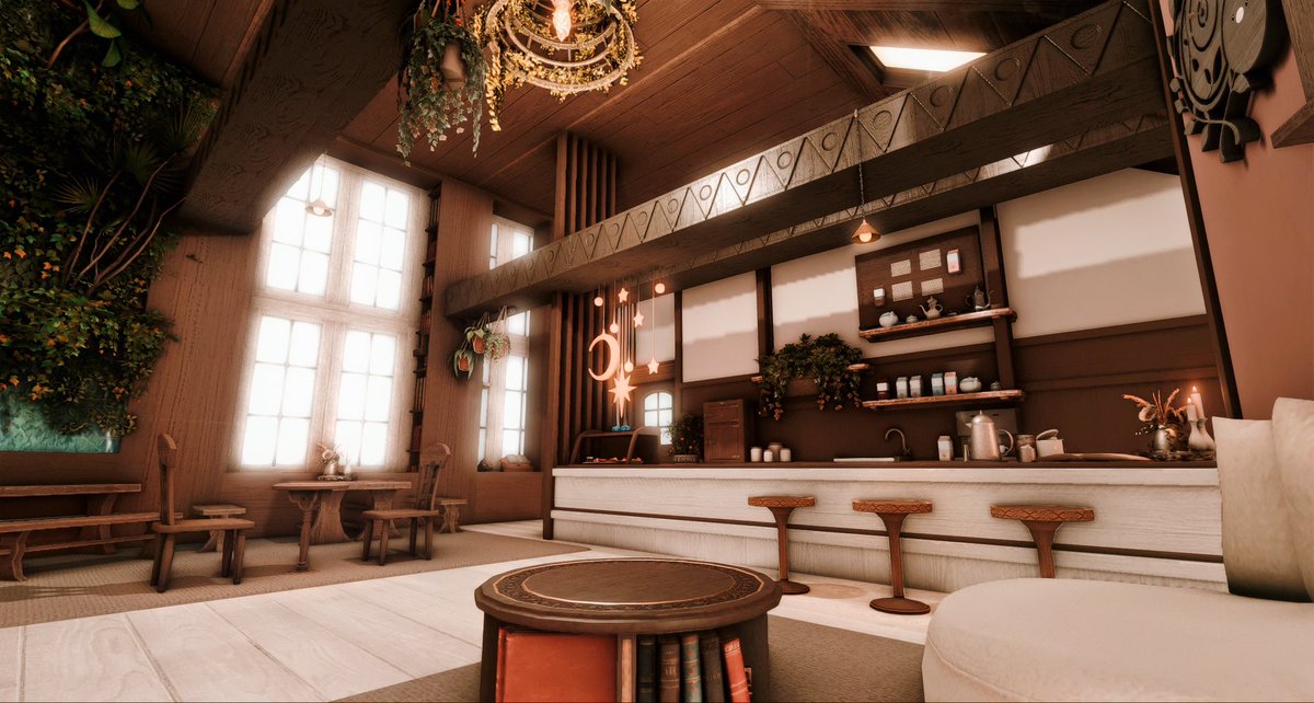 S [ MILK Cafe ] 🫖

• Aether - Gilgamesh - Mist - W8 - P21 • 

An older build of mine that I plan on redoing soon 🙂‍↕️ 

| #FF14Housing | #FFXIV | #ffxivhousing |
#hgxiv | #ff14 |