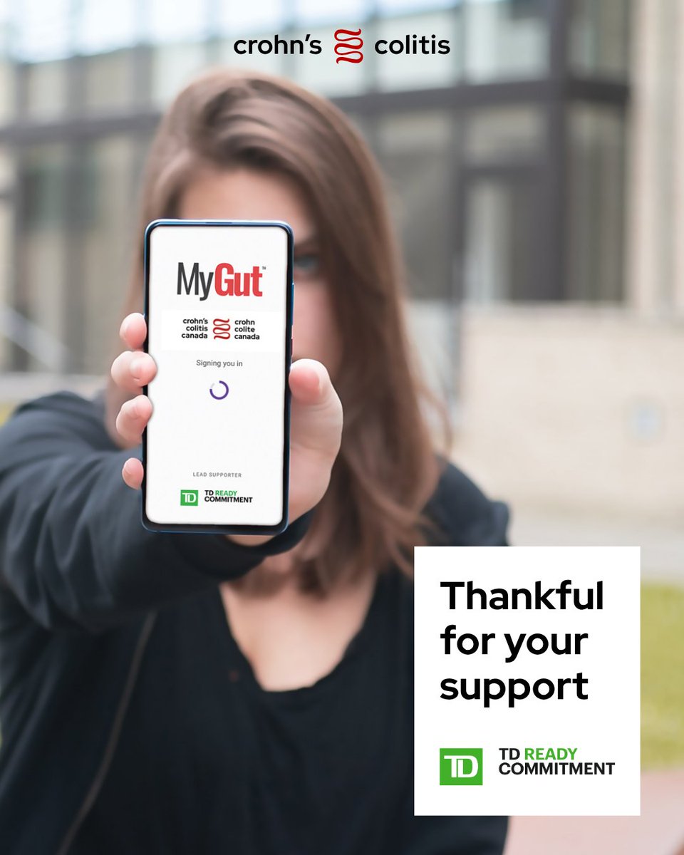 Crohn's and Colitis Canada (@getgutsycanada) on Twitter photo 📱Coming soon: a new version of the MyGut™ app to deliver a more personalized experience & improve health outcomes for people living with Crohn’s & colitis. Thank you <a href="/TD_Canada/">TD (Canada)</a> for helping make this possible!
Learn about the MyGut app: crohnsandcolitis.ca/Support-for-Yo… 📱Coming soon: a new version of the MyGut™ app to deliver a more personalized experience & improve health outcomes for people living with Crohn’s & colitis. Thank you <a href="/TD_Canada/">TD (Canada)</a> for helping make this possible!
Learn about the MyGut app: crohnsandcolitis.ca/Support-for-Yo…