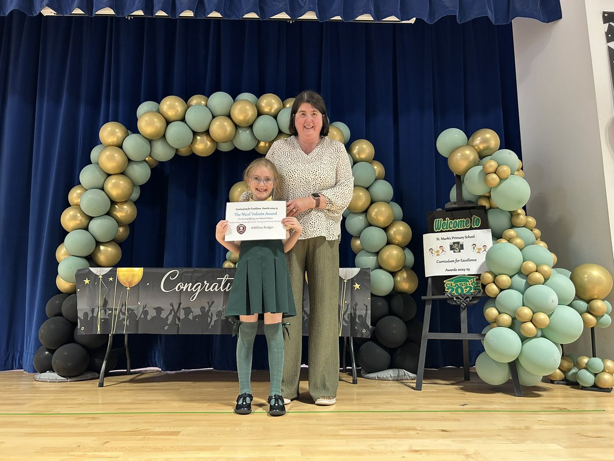 What an end to the school year at <a href="/Stmarksrutherg2/">St Mark's Rutherglen</a> - Cormac awarded Responsible Citizen and Aibhlinn awarded the Nicol Volisin award for exemplifying school values. Proud parent!