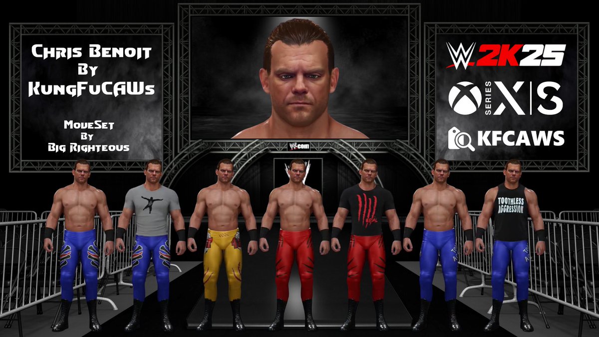 Chris Benoit V2.5 By KungFuCAWs is now Uploaded.
MoveSet By <a href="/BigRighteous/">Big Righteous</a>
Search Tag: KFCAWS