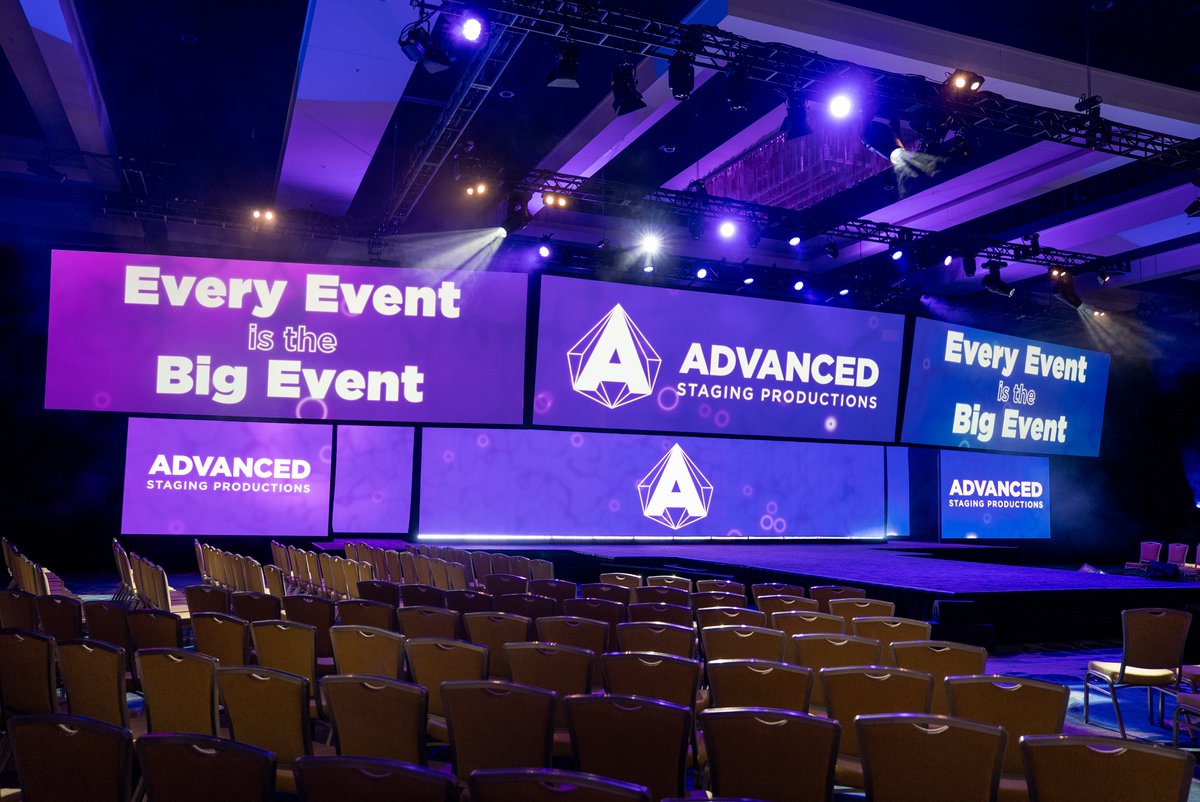 #EPNMemberSpotlight: Advanced Staging Productions recently staged its largest general session of the year—pairing towering LED walls with ultra wide projection to form a seamless, multi screen canvas.

Find your local EPN Member AV Partner here: f.mtr.cool/njcyfixhhq