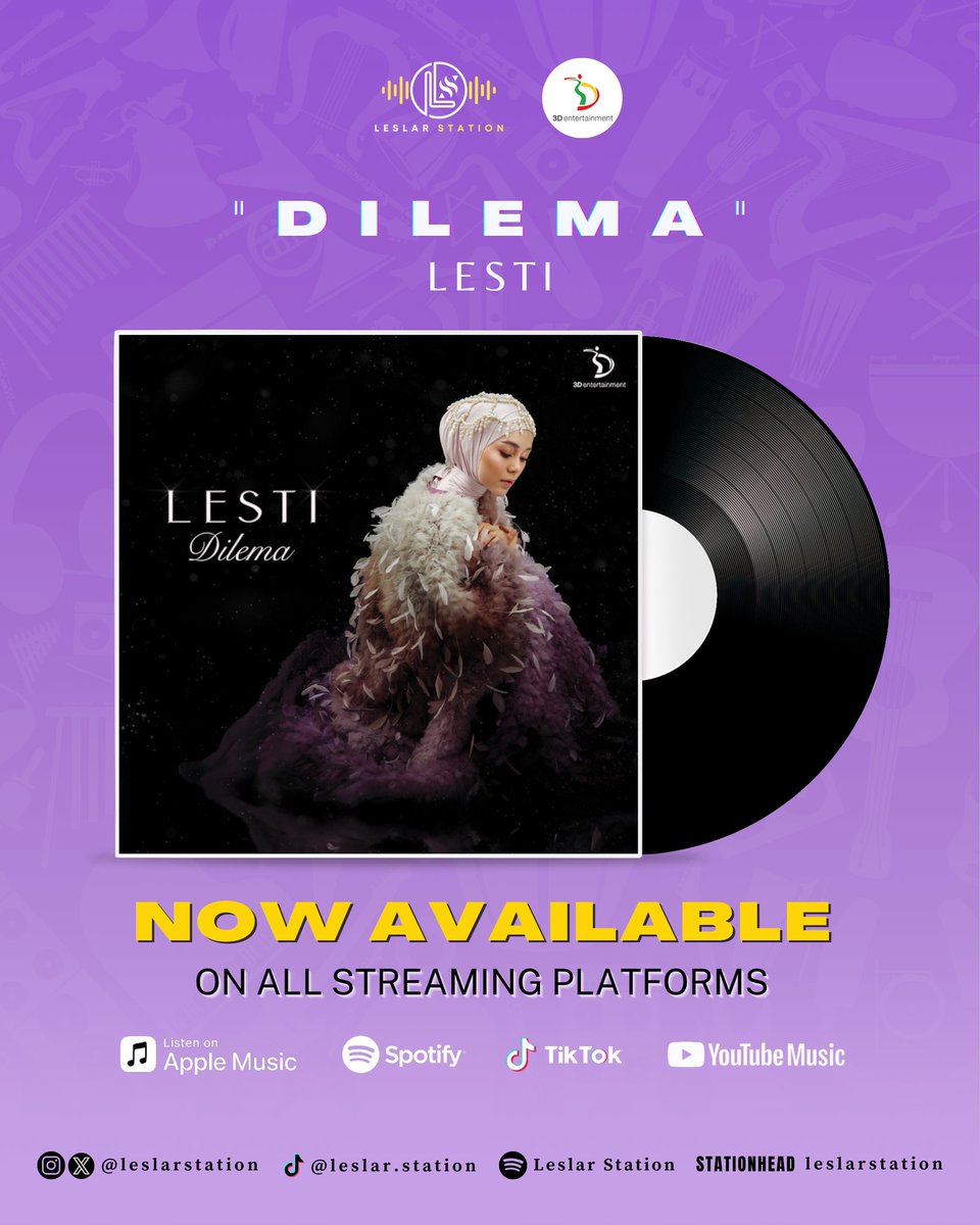 leslarstation's tweet photo. karya terbaru dari bunda Lesti "Dilema" sudah bisa kalian dengerin di semua digital platform musik🙌🤩 https://t.co/MoDQHS5RQg