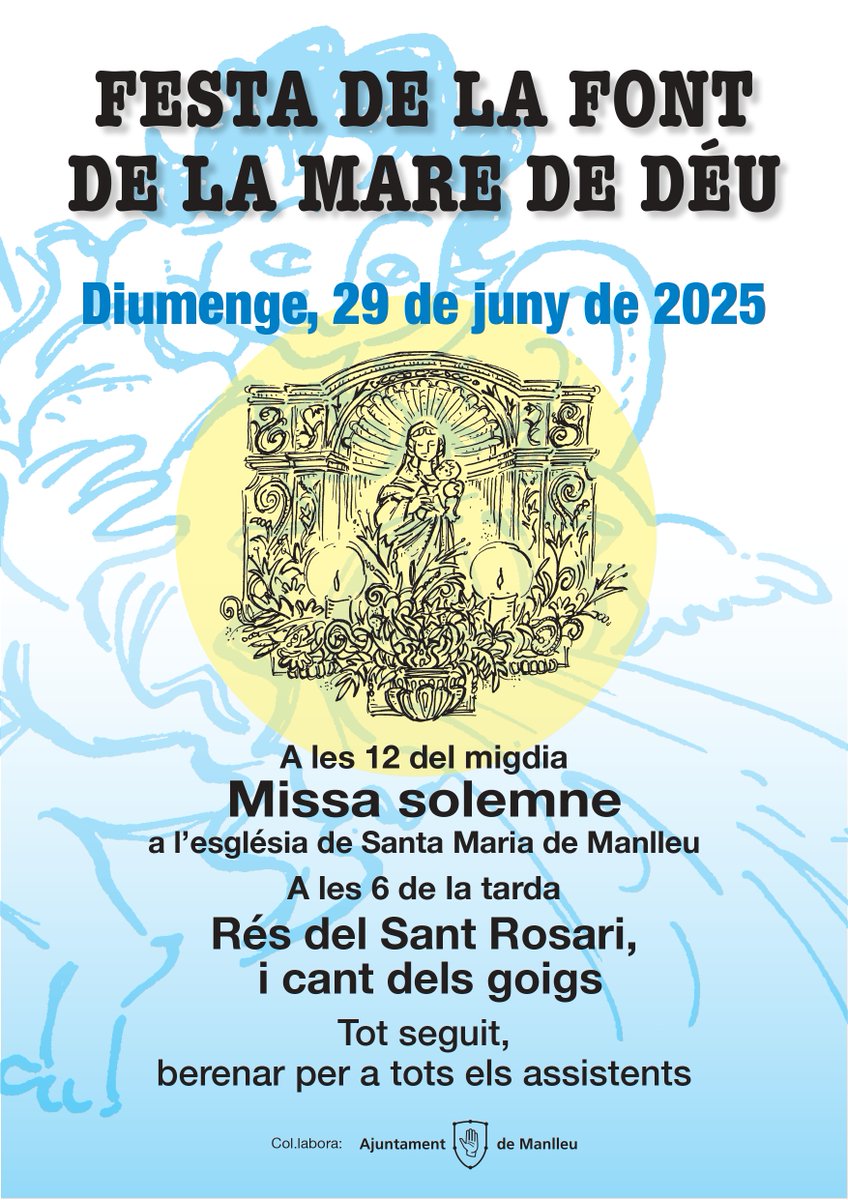 joanarimanyjuv's tweet image. Aquest diumenge, no us perdeu la festa popular més antiga de #Manlleu. #Tradició, #devoció i #veïnatge a la Festa de la Font de la Mare de Déu. Més de 300 anys de celebració...