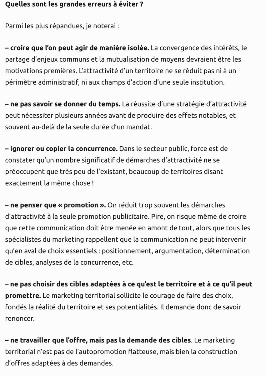 leCCJF's tweet photo. « En marketing territorial, il y a de nombreuses erreurs à éviter, notamment travailler uniquement l'offre et non pas la demande des cibles » selon Marc Thébault. #markterr #compublique https://t.co/vQwqGdYU0O