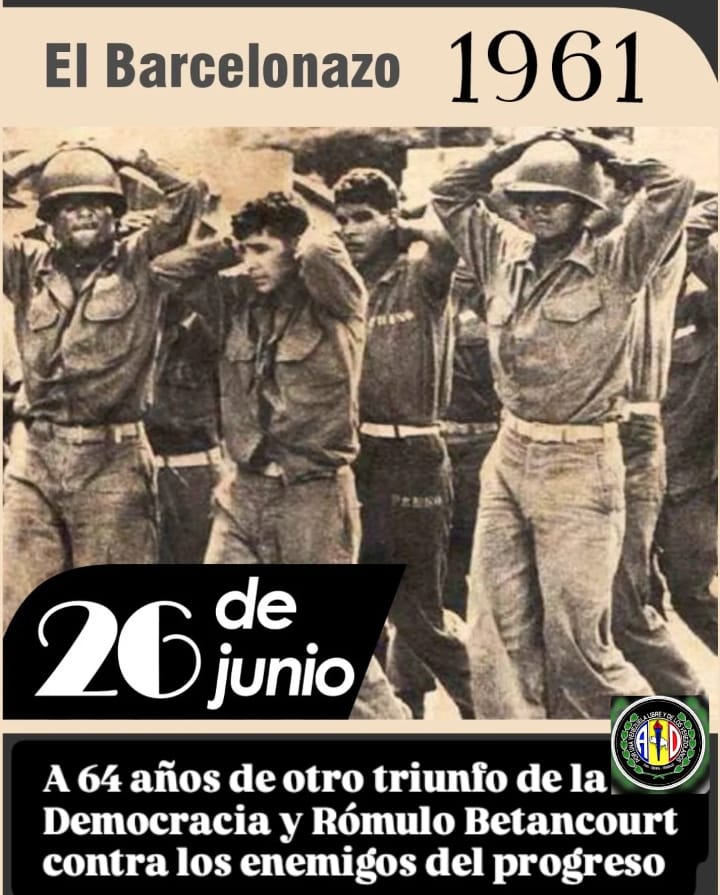 eleisiespinaad's tweet photo. Derrota del coraje del Pdte Betancourt a los enemigos de la Democracia y del Progreso d Venezuela #26Junio1961 Con el revés a los insurgentes d El Barcelonazo, El Gobierno Constitucional siguió preservando el camino democrático y el avance a los mejores 40 años vividos en el País https://t.co/NzQM6wUQqJ