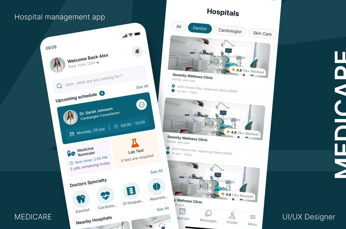 SarahAs10642259's tweet photo. Hospital management app design...
#hospital #management #govt #uidesigner #uijobs https://t.co/oQke5YVRWZ