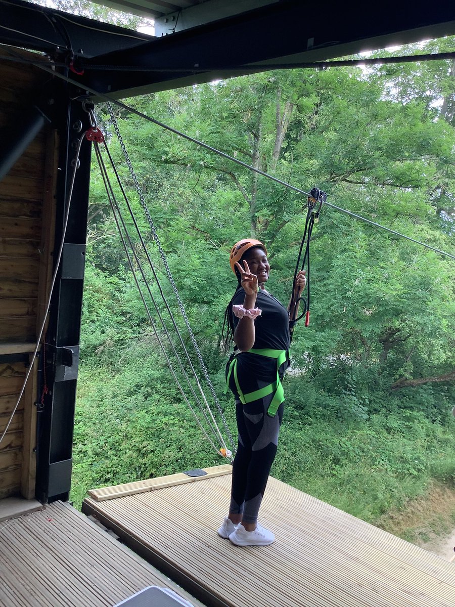 A lovely morning  for Rapid Group - caving followed by zip wire!