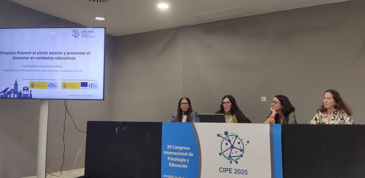En el simposio coordinado por <a href="/i_garciamoya/">Irene Garcia-Moya</a> sobre prevención del estrés escolar y bienestar en educación 🧠, @Espino_E aportó claves sobre el impacto del sexting con y sin consentimiento en el bienestar adolescente, destacando diferencias de género.

#CIPE2025