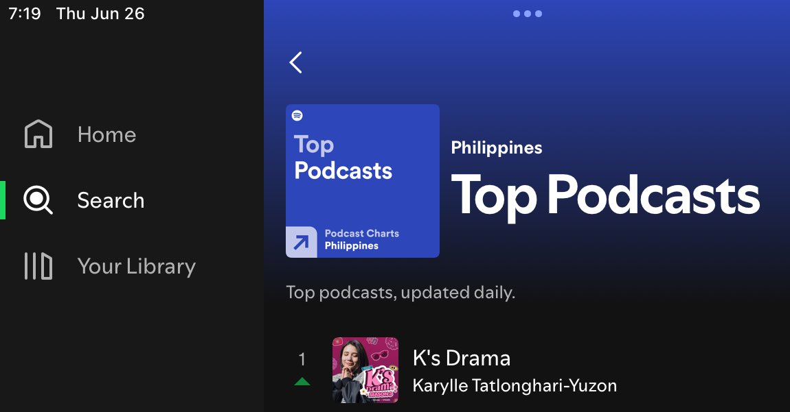 YAYYYY!!! Congratulations <a href="/anakarylle/">karylle</a> <a href="/KsDramaPodcast/">K’s Drama</a> 🥳🥳🥳

🎧: open.spotify.com/show/71lx8xSps…