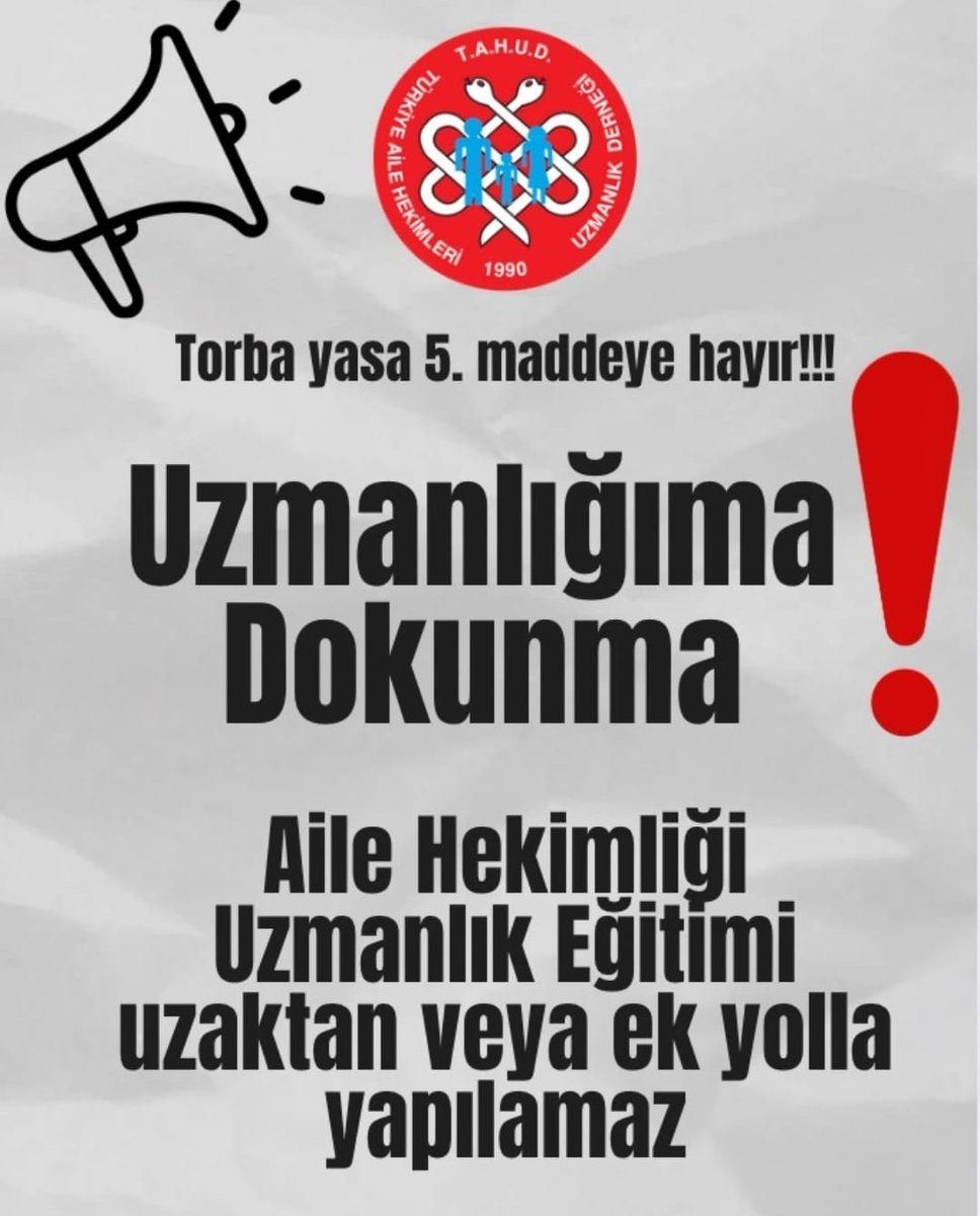 #uzmanlığımadokunma 
#torbayasa5maddeyehayır