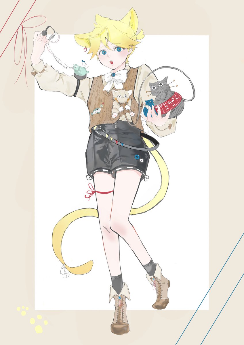 itsuki_896's tweet photo. レンくん×アニマル　#鏡音レン #グッスマイラコン０９レン https://t.co/EwFXVFFr8F
