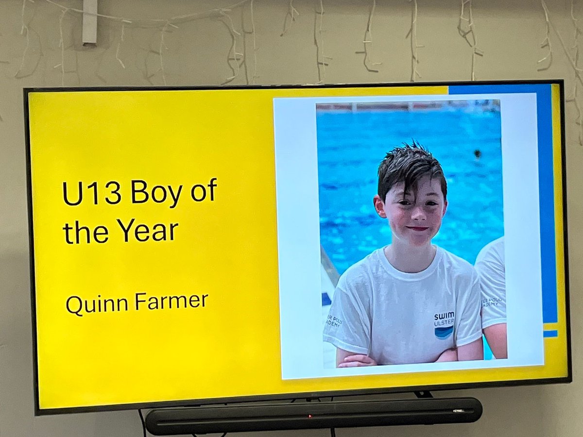 Congratulations to Quinn. This Year 8 swimmer was named U13 Boy of the Year by his local team, Bangor Barracudas.