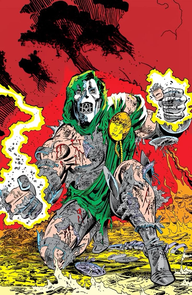 HailLordDOOM's tweet photo. @AmazoMimics Yet he remained. Injured, but alive. Though his armor was damaged, he rose to a knee, blood spilling through the metal grate in his mask.
"It will take... more than that... to defeat... DOOM!"
(#VALORION/#RISEOFAMAZO) https://t.co/vDRcqjN9Qu