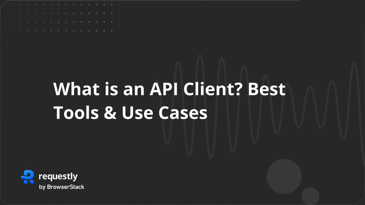 RequestlyIO's tweet image. 🔍 What’s an API client &amp;amp; why do devs &amp;amp; PMs need one?

Boost collaboration, simplify testing &amp;amp; automation.

👉 Read the full guide: requestly.com/blog/what-is-a…

#APIClients #DevTools #APITesting