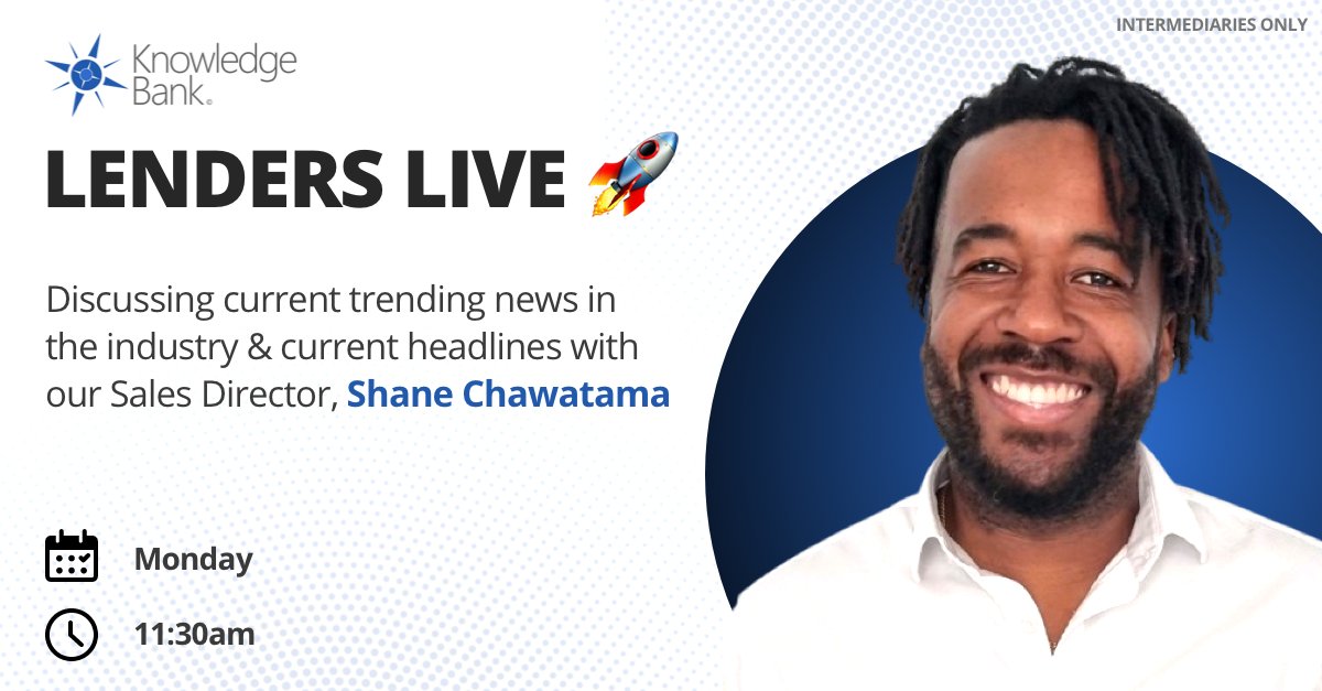 Monday 30th June 2025 at 11:30
Lenders Live 🚀 Episode 134
FOR INTERMEDIARIES ONLY

Register here for FREE 👇🏻
us02web.zoom.us/webinar/regist…