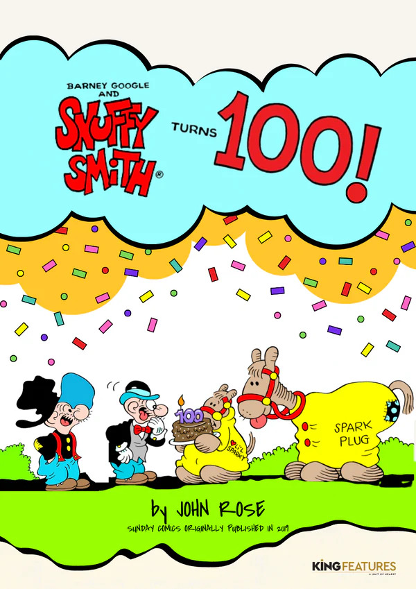 ComicsKingdom's tweet photo. From past to present, the laughs keep rolling! Dive into the 100th Anniversary Digital Collection of Barney Google & Snuffy Smith here π https://t.co/qq5bu24V3h #ComicsFans #SnuffySmith https://t.co/AcAoawBacQ